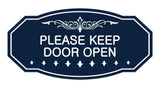 Victorian Please Keep Door Open Wall or Door Sign