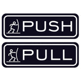 Fun Horizontal Push Pull Door Sign