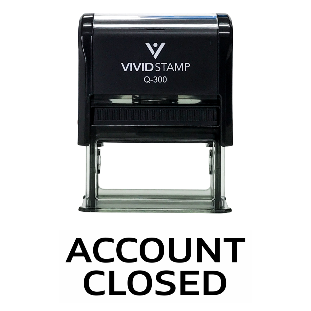 ACCOUNT CLOSED Self Inking Rubber Stamp