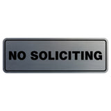 Standard No Soliciting Sign