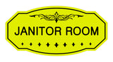 Victorian Janitor Room Sign