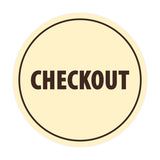 Signs ByLITA Circle Checkout Sign