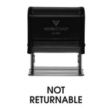 Black Not Returnable Office Self Inking Rubber Stamp