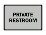 Signs ByLITA Classic Framed Private Restroom Sign