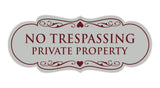 Signs ByLITA Designer No Trespassing Private Property Sign