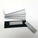 1" x 3" Name Tag Badge Blanks with Magnetic Backing - 50 Pack
