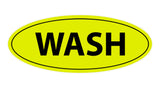 Oval Wash Sign