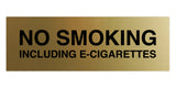 Signs ByLITA Basic No Smoking Including E-Cigarettes Sign