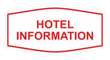 Signs ByLITA Fancy Hotel Information Sign