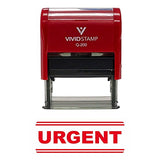 Red Urgent Office Self-Inking Office Rubber Stamp