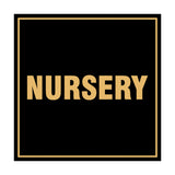 Square Nursery Sign with Adhesive Tape, Mounts On Any Surface, Weather Resistant