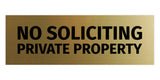 Signs ByLITA Basic No Soliciting Private Property Sign