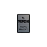 Signs ByLITA Portrait Round no trespassing private property Sign