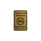 ByLITA Tobacco Free Workplace No Smoking, Vaping Or Smokeless Tobacco Sign