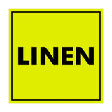 Signs ByLITA Square Linen Sign with Adhesive Tape, Mounts On Any Surface