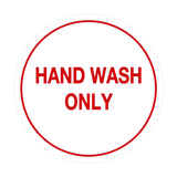 Signs ByLITA Circle Hand Wash Only Sign