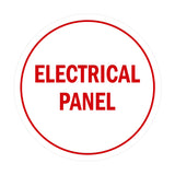 Signs ByLITA Circle Electrical Panel Sign