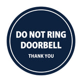 Signs ByLITA Circle Do Not Ring Doorbell Sign