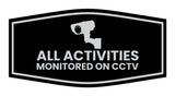Fancy All Activities Monitored on CCTV Wall or Door Sign