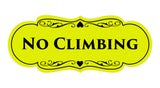 Signs ByLITA Designer No Climbing Sign