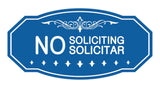 Signs ByLITA Victorian No Soliciting No Solicitar Sign