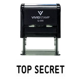 Black TOP SECRET Self Inking Rubber Stamp