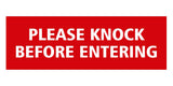 Signs ByLITA Basic Please Knock Before Entering
