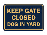 Signs ByLITA Classic Framed Keep Gate Closed Dog Sign
