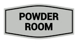 Signs ByLITA Fancy Powder Room Sign with Adhesive Tape, Mounts On Any Surface, Weather Resistant, Indoor/Outdoor Use