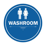 Signs ByLITA Circle Washroom Sign
