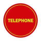 Signs ByLITA Circle Telephone Sign