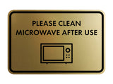 Classic Framed Please Clean Microwave After Use Wall or Door Sign