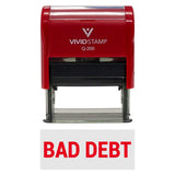 Red Bad Debt Self-Inking Office Rubber Stamp