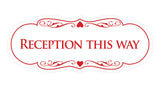 Signs ByLITA Designer Reception This Way Sign