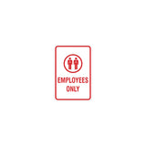 Signs ByLITA Portrait Round Employees Only Sign