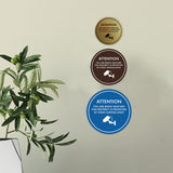 Circle Attention You Are Being Watched This Property is Protected by Video Surveillance Wall or Door Sign