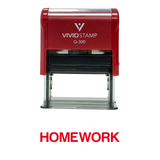 Homework Teacher Self Inking Rubber Stamp