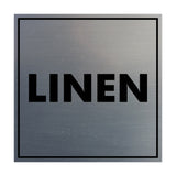 Signs ByLITA Square Linen Sign with Adhesive Tape, Mounts On Any Surface