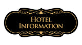 Signs ByLITA Designer Hotel Information Sign