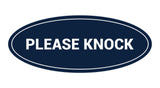 Signs ByLITA Oval Please Knock Sign