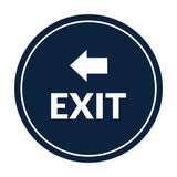 Signs ByLITA Circle Exit-Left Sign