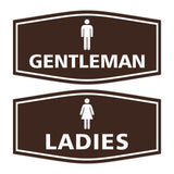 Signs ByLITA Fancy Ladies and Gentlemen Sign Set, 2-Pack
