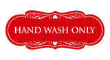 Signs ByLITA Designer Hand Wash Only Sign