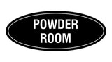 Oval Powder Room Sign