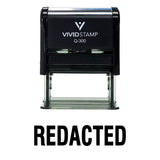 Redacted Self Inking Rubber Stamp