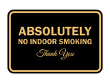 Signs ByLITA Classic Framed Absolutely No Indoor Smoking Thank You Sign
