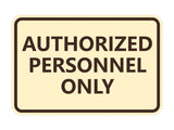 Signs ByLITA Classic Framed Authorized Personnel Only Sign