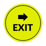 Signs ByLITA Circle Exit-Right Sign