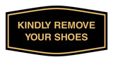 Signs ByLITA Fancy Kindly Remove Your Shoes Sign