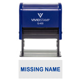 Missing Name Teacher Self-Inking Office Rubber Stamp